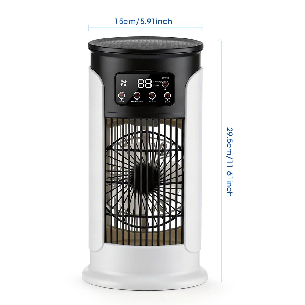 Refroidisseur d'Air Portable 3-en-1 — 6 Vitesses, Humidificateur & Ventilateur