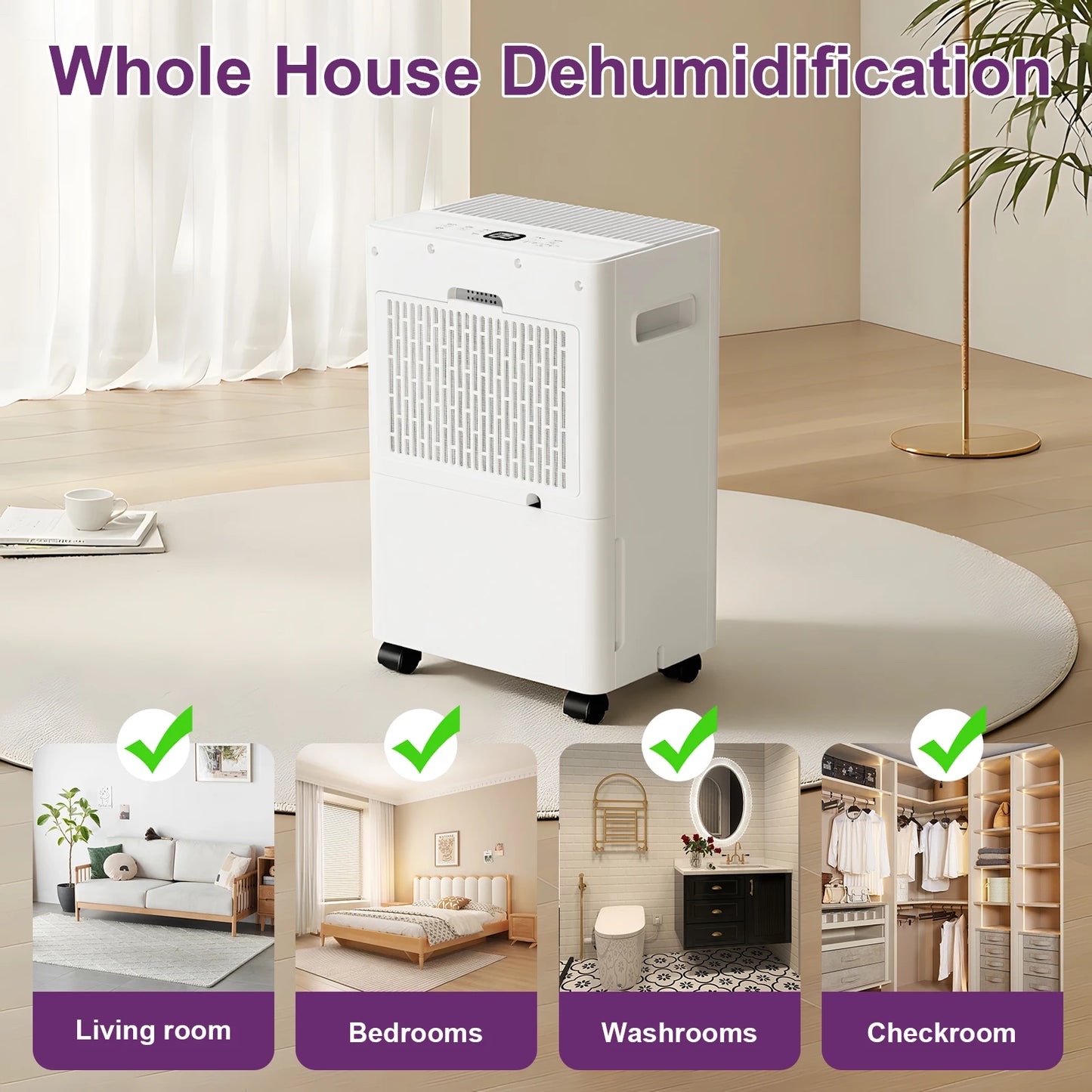 Déshumidificateur 10L/Jour — Compact & Silencieux