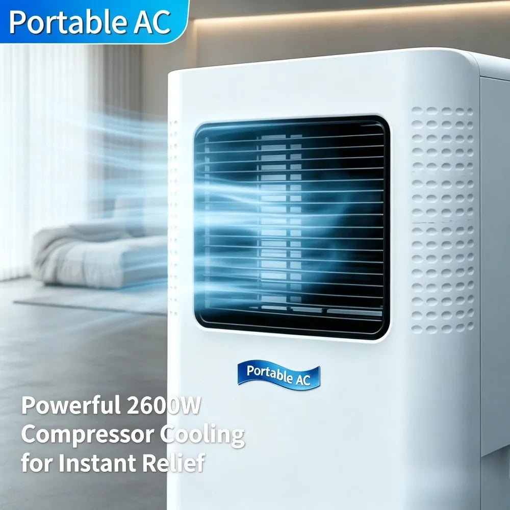 Climatiseur Portable 9000 BTU — Affichage LED & Télécommande Incluse