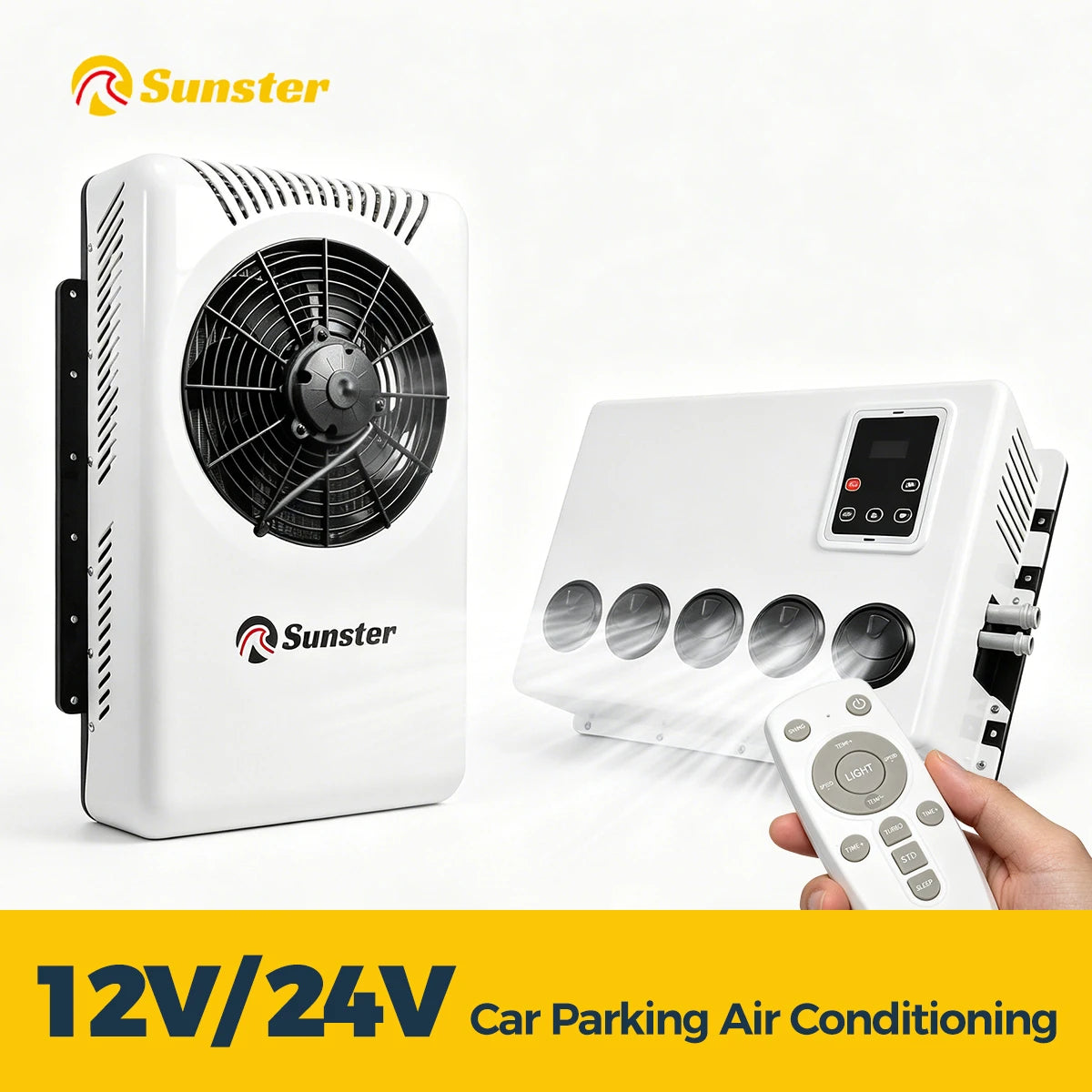 Climatiseur de Parking 12V/24V — Refroidissement Rapide & Économie d'Énergie