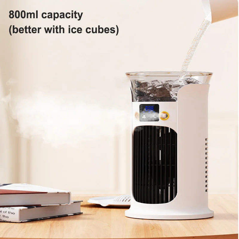 Mini Climatiseur USB Portable — Refroidissement & Humidification