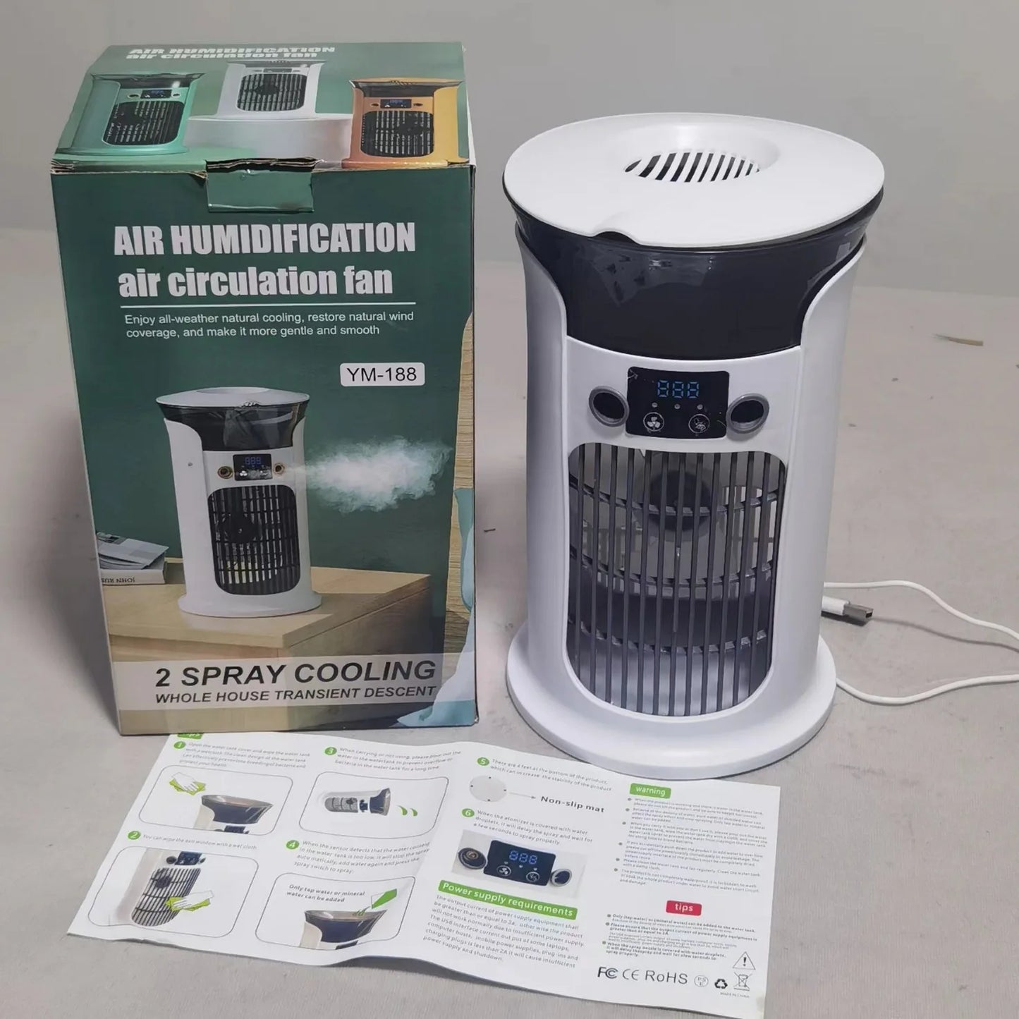 Mini Climatiseur USB Portable — Refroidissement & Humidification