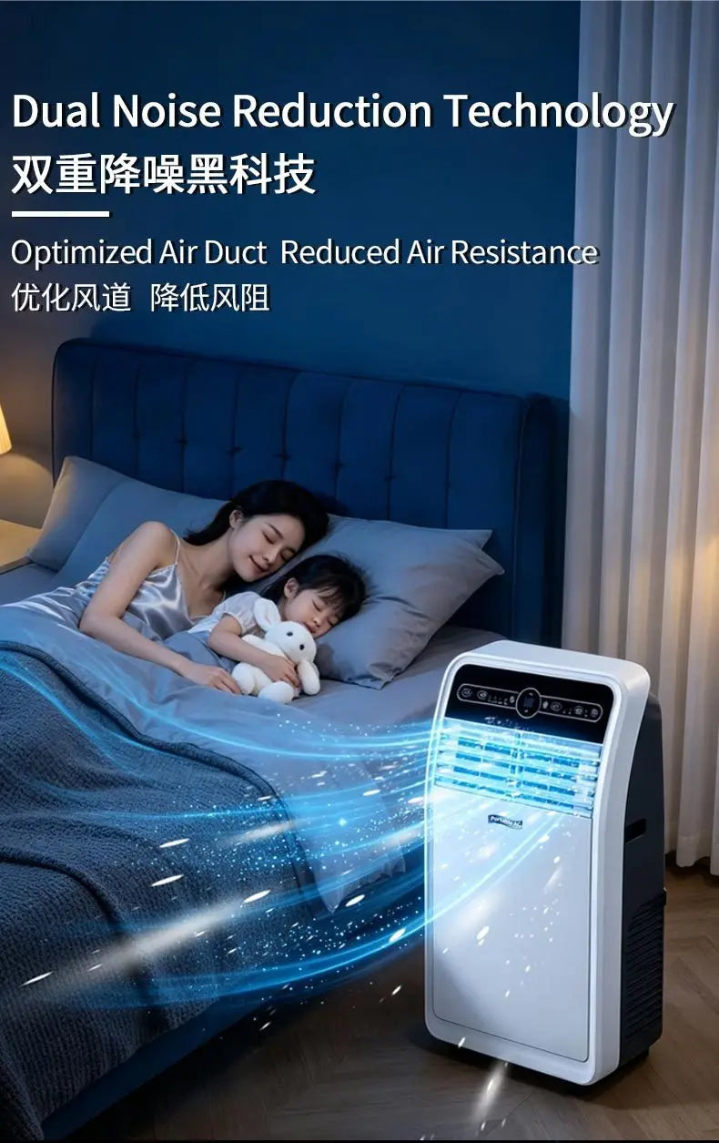 Climatiseur Mobile Tout-en-Un — Sans Unité Extérieure, Installation Libre