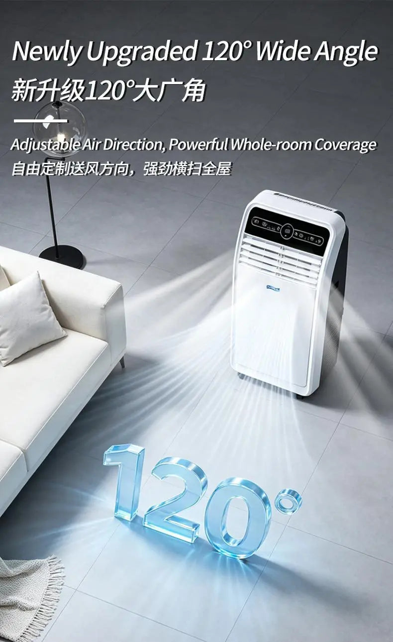 Climatiseur Mobile Tout-en-Un — Sans Unité Extérieure, Installation Libre